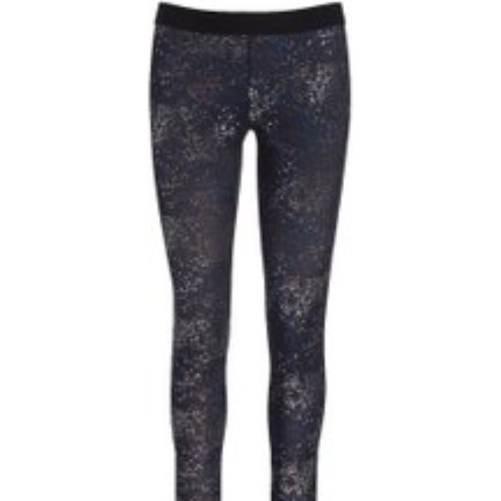 Soffe Space Metallic Dri Low-Rise Leggings